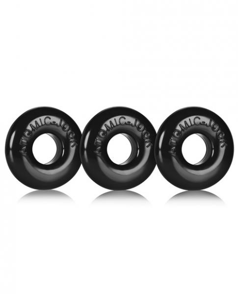 Oxballs Ringer Donut Black Pack Of 3 - Click Image to Close