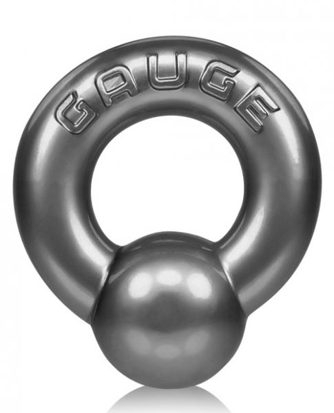 Oxballs Gauge Cock Ring Steel Silver - Click Image to Close