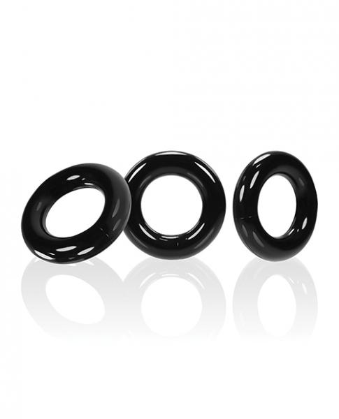 Oxballs Willy Rings - Black Pack Of 3 - Click Image to Close