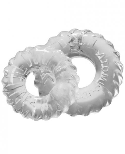 Oxballs Truckt Cock & Ball Ring Clear 2 Pack - Click Image to Close