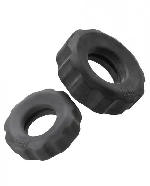 Hunky Junk Cog Ring 2 Size Double Pack - Tar & Stone Pack Of 2