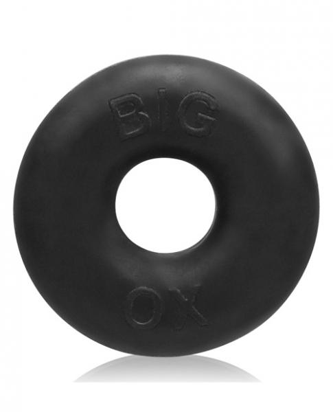 Big Ox Cockring Oxballs Silicone TPR Blend Black Ice - Click Image to Close