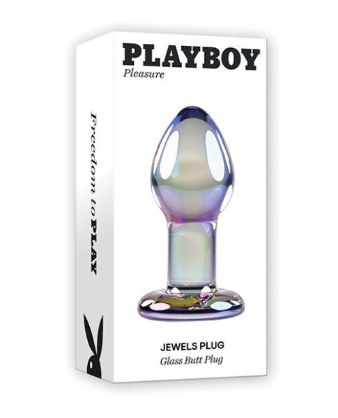 Play Boy Pleasure Jewels Butt Plug - Clear - Click Image to Close