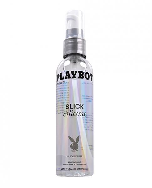 Playboy Pleasure Slick Silicone Lubricant - 4 Oz - Click Image to Close