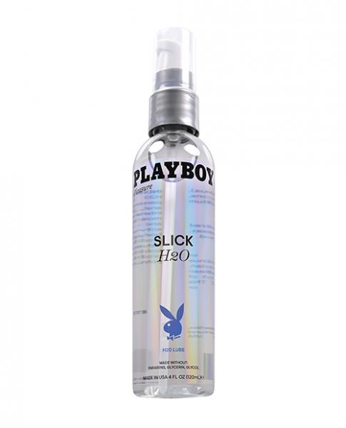 Playboy Pleasure Slick H20 Lubricant - 4 Oz - Click Image to Close