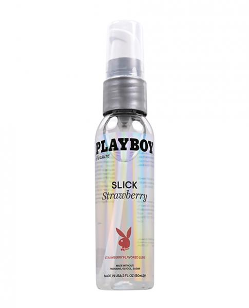 Playboy Pleasure Slick Lubricant - 2 Oz Strawberry