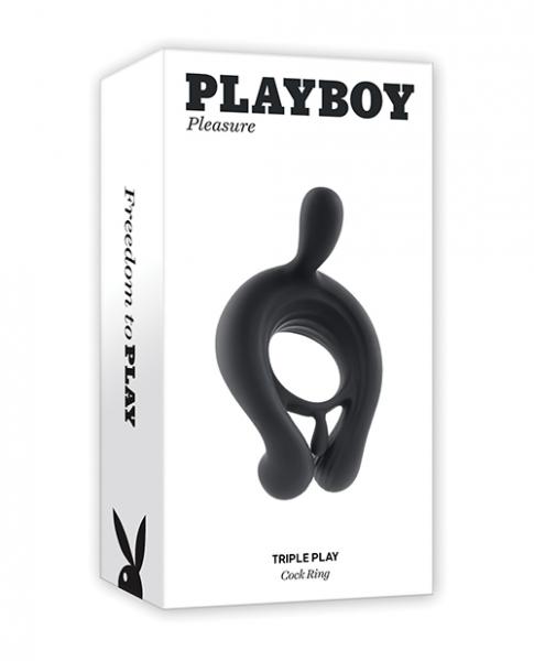 Playboy Pleasure Triple Play Cock Ring - 2 Am - Click Image to Close