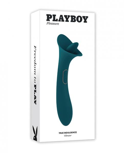 Playboy Pleasure True Indulgence Vibrator - Deep Teal - Click Image to Close