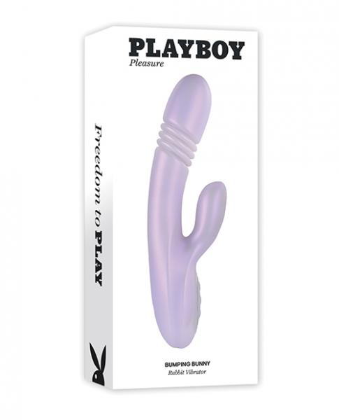 Playboy Pleasure Bumping Bunny Rabbit Vibrator - Opal - Click Image to Close