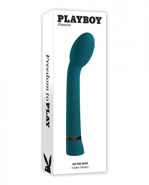 Playboy Pleasure On The Spot G-spot Vibrator - Deep Teal - Click Image to Close