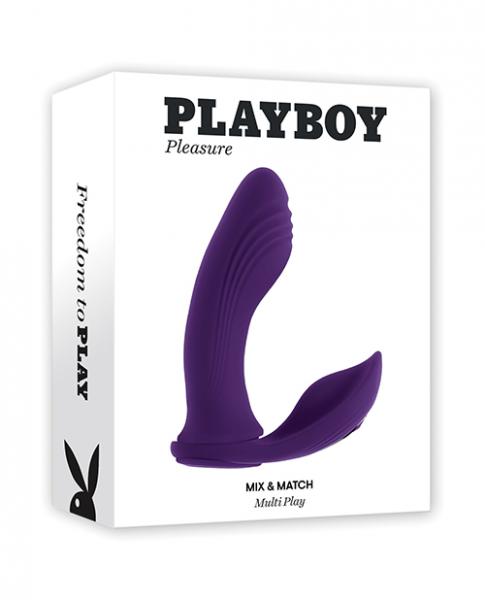 Playboy Pleasure Mix & Match Dual Vibrator - Purple - Click Image to Close