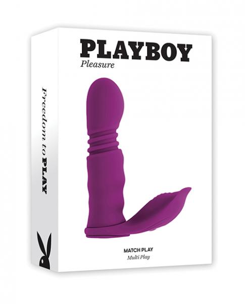 Playboy Pleasure Match Play Dual Vibrator - Fuchsia - Click Image to Close