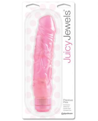 Juicy Jewels Precious Pink Vibrator - Pink - Click Image to Close