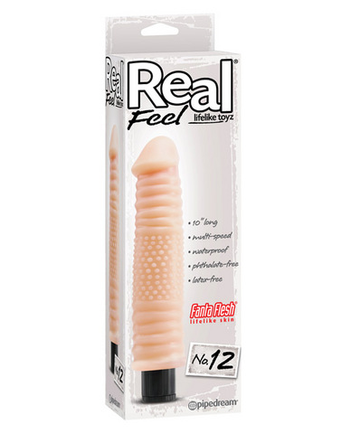 Real feel no. 12 long 10in waterproof vibe - multi speed