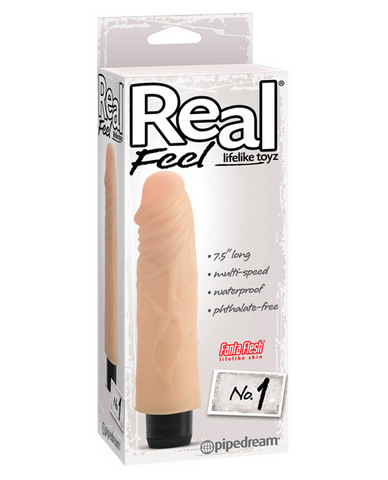 Real feel no. 1 long 7.5in waterproof vibe - multi speed