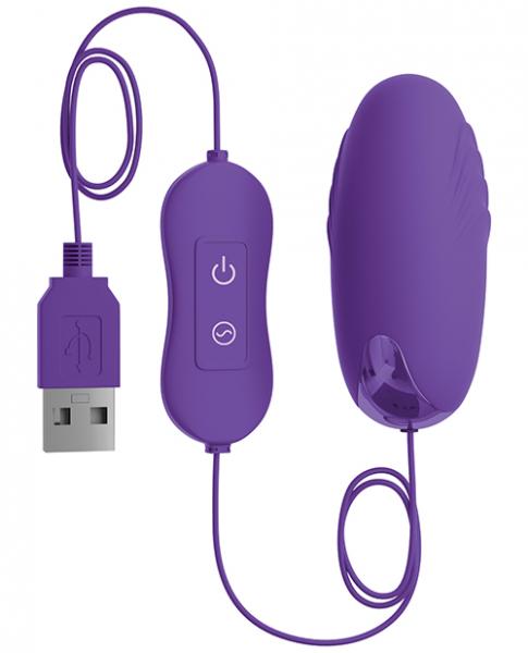 OMG! BULLETS #HAPPY USB Powered Bullet Vibrator Purple - Click Image to Close