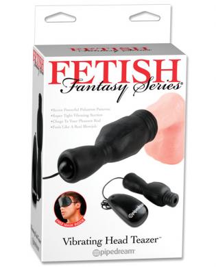 Fetish Fantasy Series Vibrating Head Teazer - Black - Click Image to Close