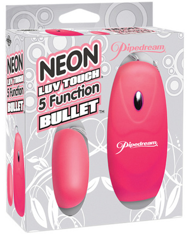 Neon luv touch bullet - 5 function pink