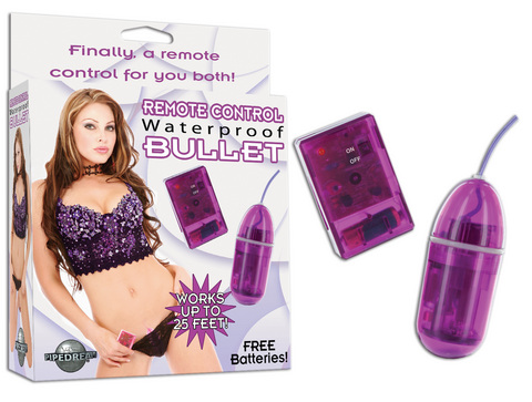 Waterproof Remote Control Bullet - Purple - Click Image to Close