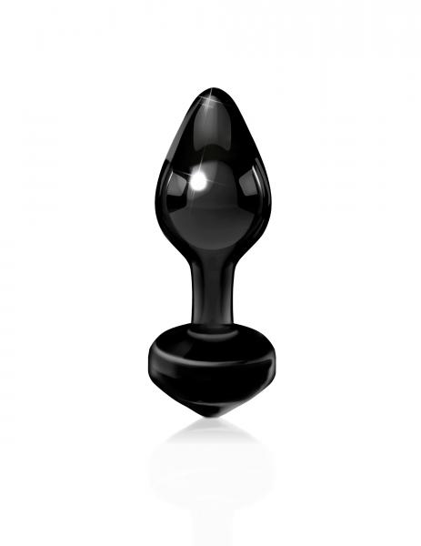 Icicles No. 44 Hand Blown Glass Butt Plug - Black