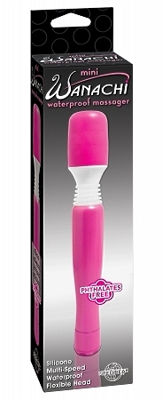 Mini wanachi waterproof massager - pink - Click Image to Close