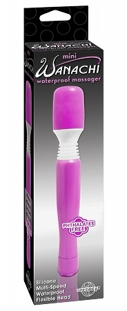 Mini wanachi waterproof massager - purple - Click Image to Close