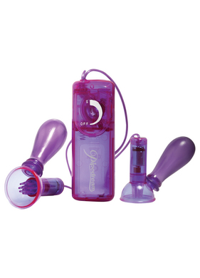 Fetish fantasy series vibrating nipple pumps