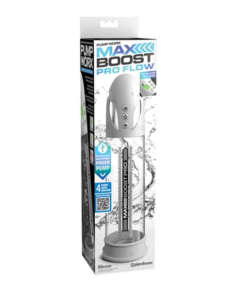 Pump Work Max Boost Pro - White/clear - Click Image to Close