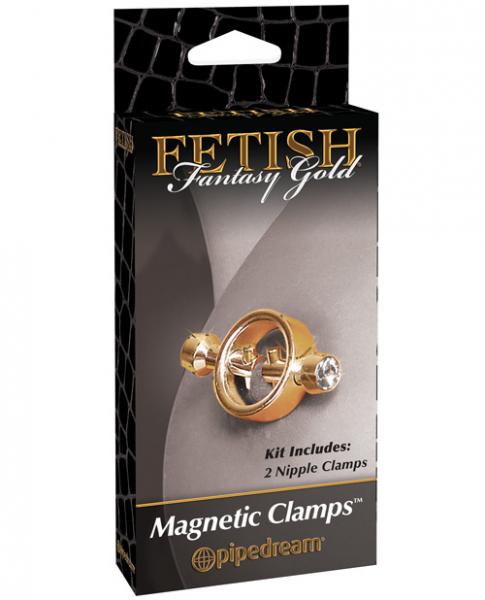 Fetish Fantasy Gold Magnetic Nipple Clamps - Gold - Click Image to Close