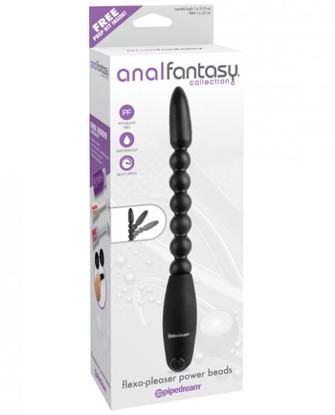 Anal Fantasy Collection Flexa Pleaser Power Beads - Black - Click Image to Close