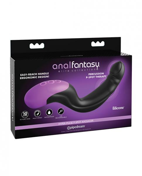 Anal Fantasy Elite Collection Hyper Pulse P Spot Massager - Black - Click Image to Close