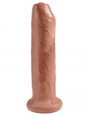 King Cock 7 inches Uncut Dildo Tan - Click Image to Close