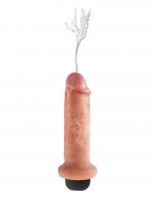 King Cock 6 inches Squirting Dildo Beige