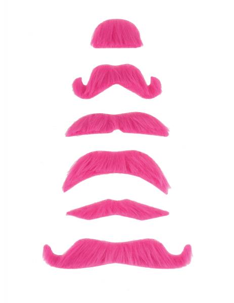 Mustache Party Kit Favors 6 Count Pink