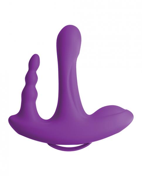 3Some Rock N Ride Silicone Vibrator Purple