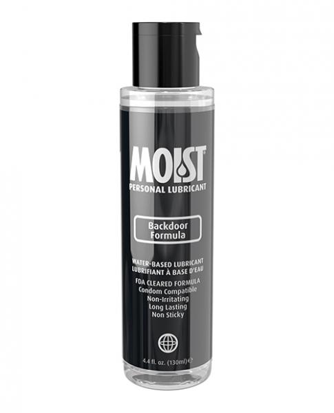 Moist Backdoor Formula Water-based Personal Lubricant - 4.4oz - Click Image to Close