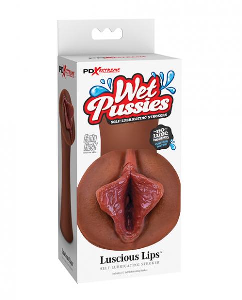 Pdx Extreme Wet Pussies Luscious Lips - Brown