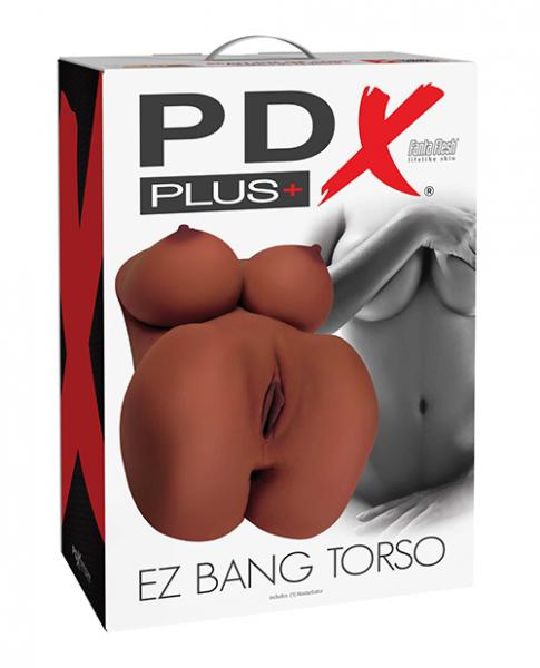 Pdx Plus Ez Bang Torso - Brown - Click Image to Close