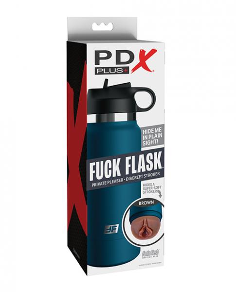 Pdx Plus Fuck Flask Private Pleaser Stroker - Brown/blue