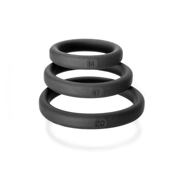 Xact-Fit 3 Ring Kit S/M/L Black Silicone - Click Image to Close