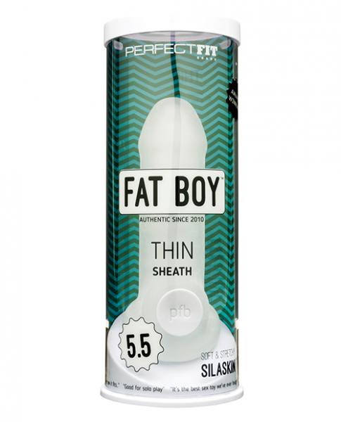 Perfect Fit Fat Boy Thin 5.0 inches Sheath Clear - Click Image to Close