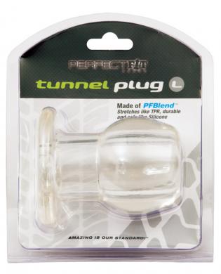 Perfect fit large tunnel plug - clear