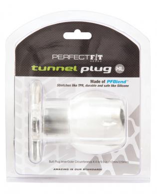 Perfect fit xlarge tunnel plug - clear - Click Image to Close