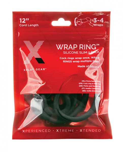 Xplay Gear 12" Slim Wrap Ring - Black Pack Of 2