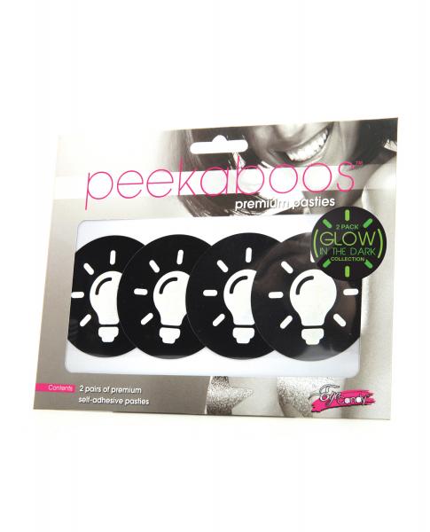 Peekaboos Glow In The Dark Light Bulb - Pack Of 2 - Click Image to Close