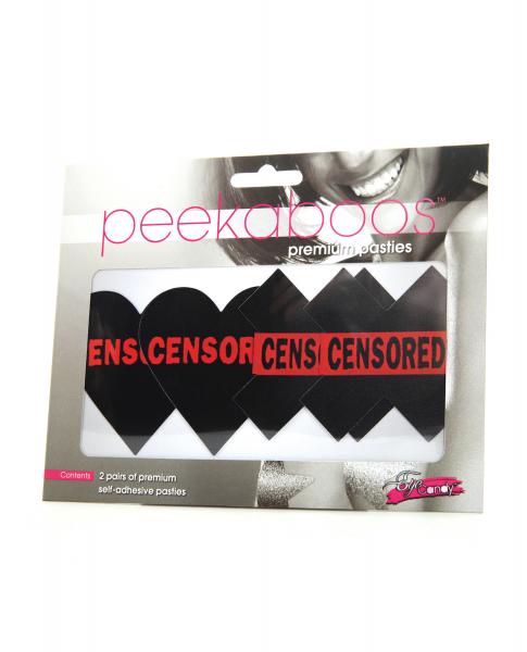 Peekaboos Censored Hearts & X - Pack Of 2 - Click Image to Close