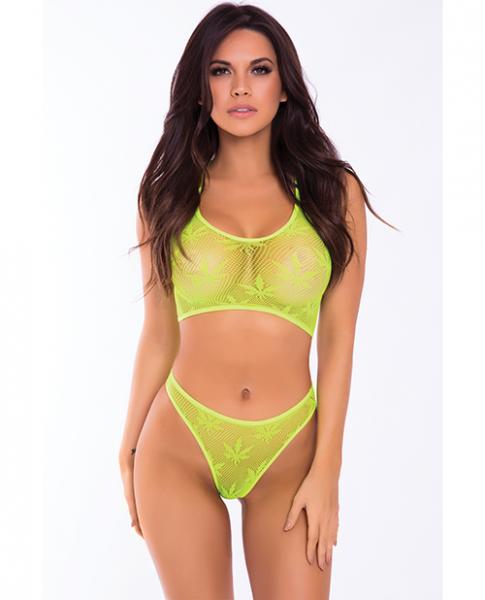 Festival Flirt Bra Set Green S/m