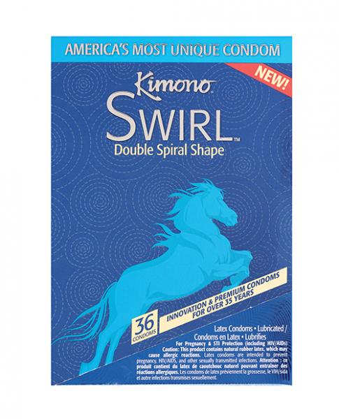 Kimono Swirl Condom - Pack Of 36