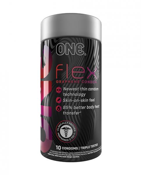 One Flex Graphene Condom - Pack Of 10 - Click Image to Close