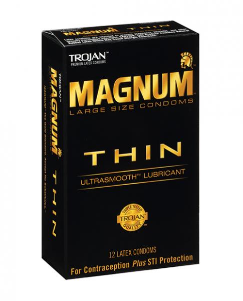 Trojan Magnum Thin Condom - Pack Of 12